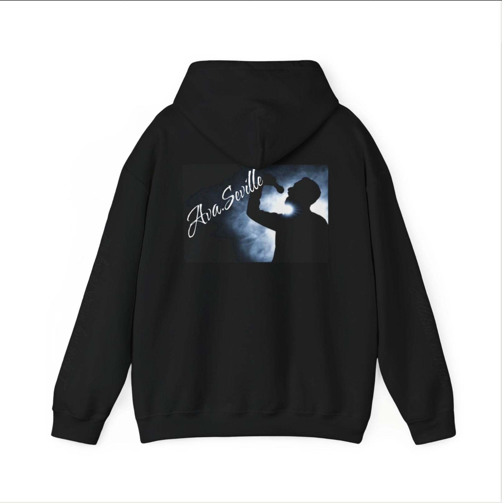graphic hoodie unisex fit back design
