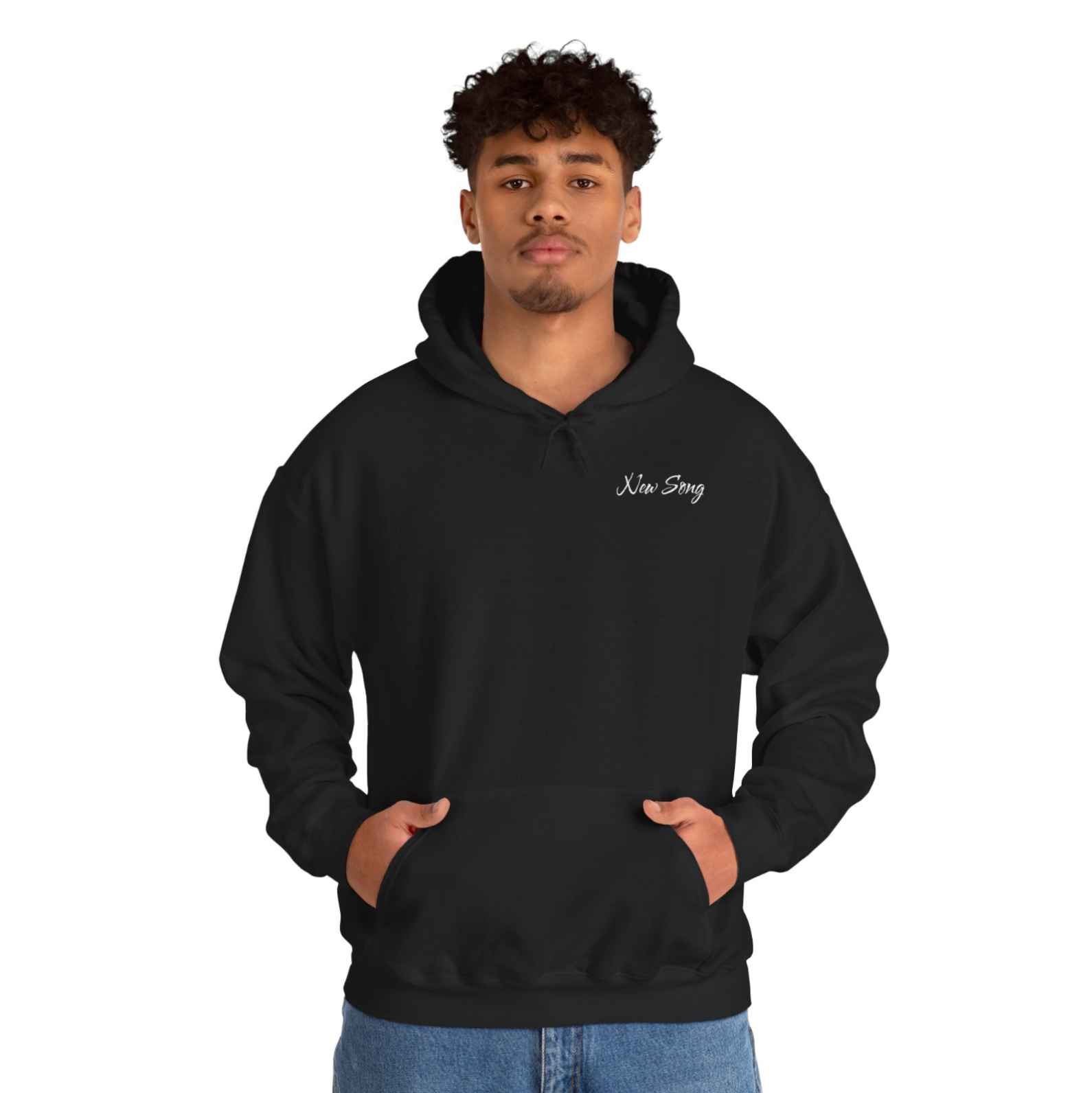 streetwear graphic hoodie front view