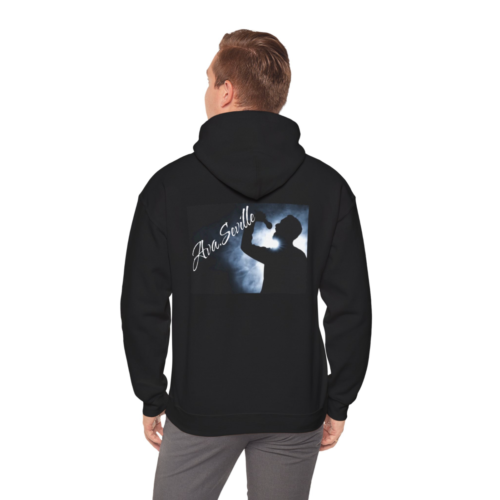 graphic hoodie unisex fit back design