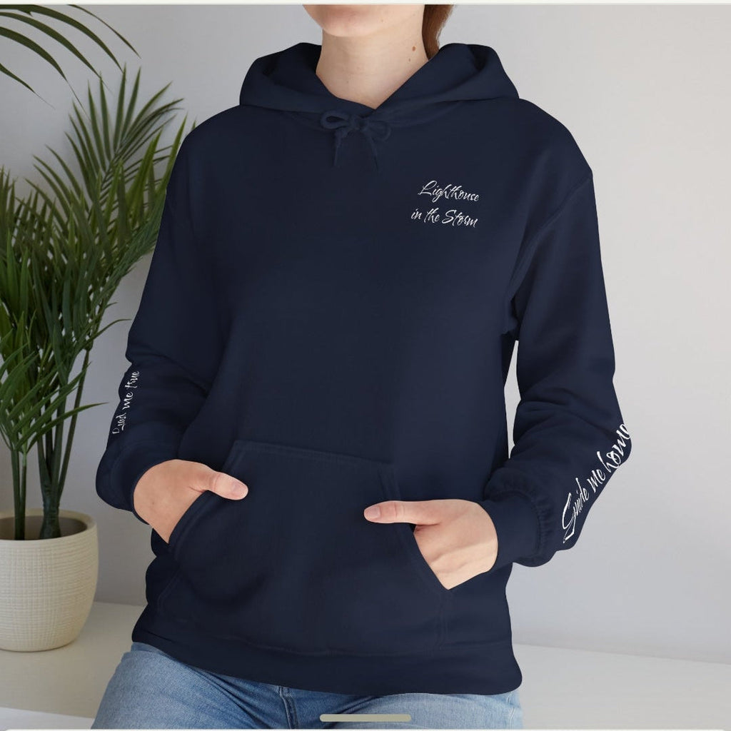 Lighthouse in the Storm Graphic Hoodie – Comfort & Hope