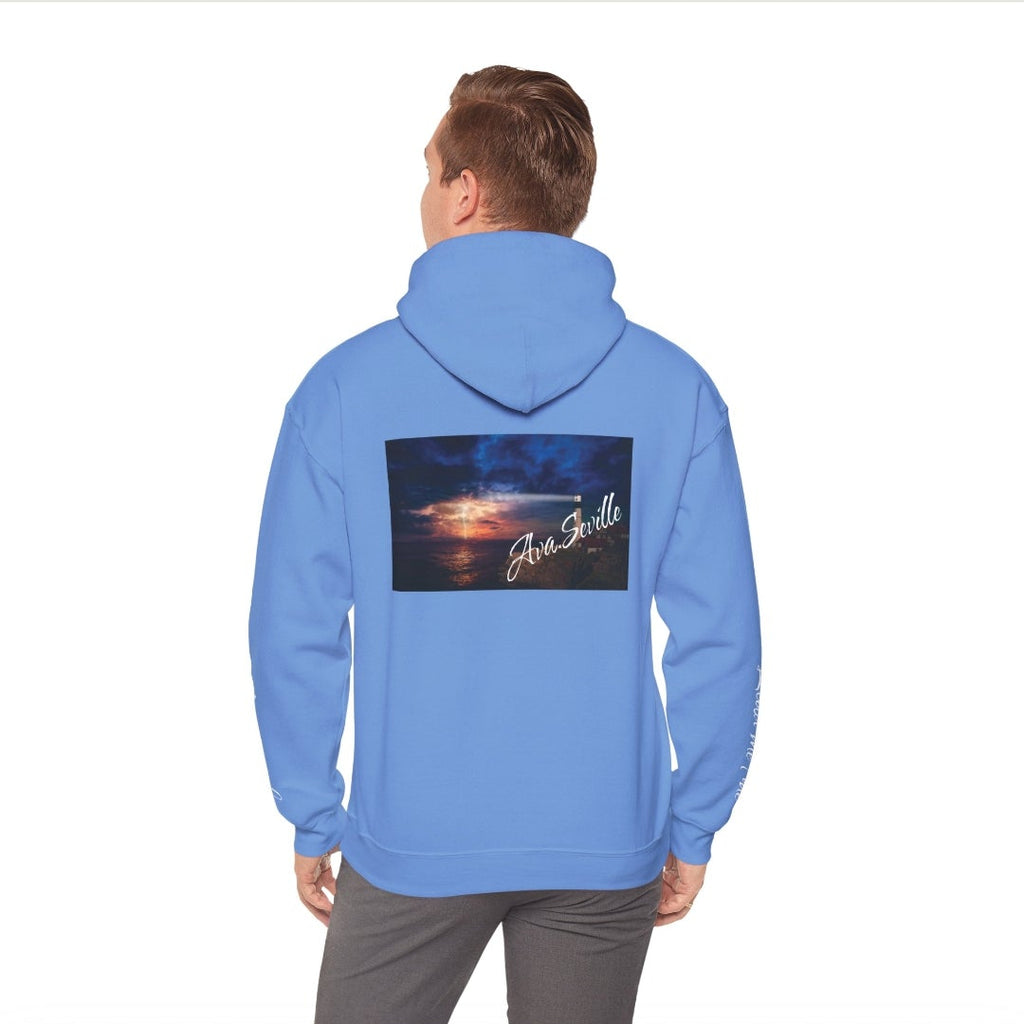 Lighthouse in the Storm Graphic Hoodie – Comfort & Hope - Ava.Seville