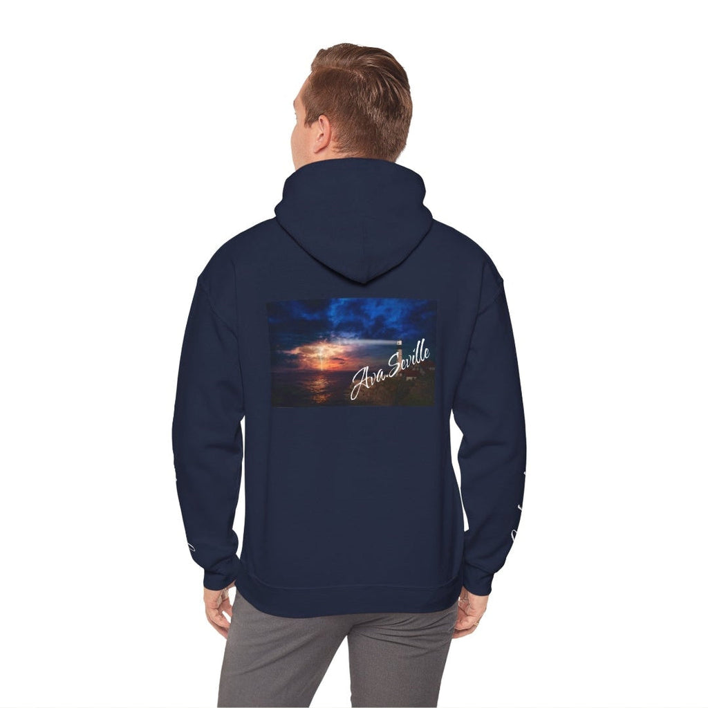 Lighthouse in the Storm Graphic Hoodie – Comfort & Hope