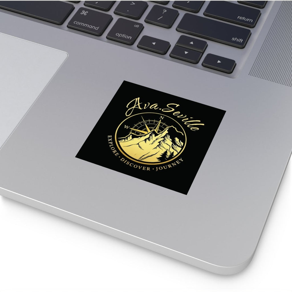 waterproof indoor/outdoor vinyl 3"x3" Ava.Seville sticker