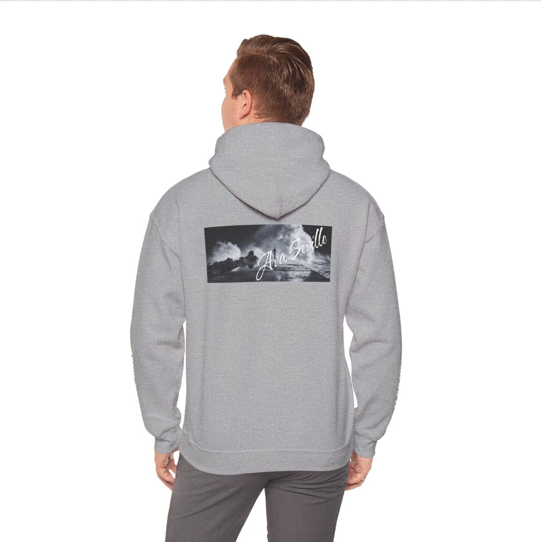 oversized graphic hoodie fit front view