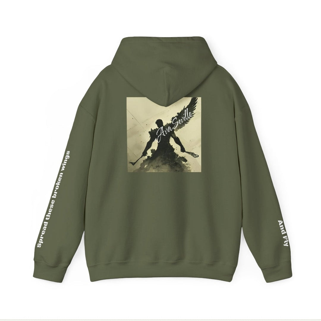 relaxed fit graphic hoodie back artwork