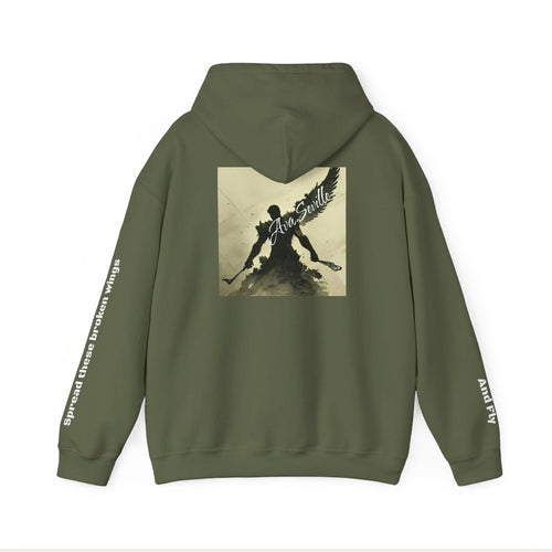relaxed fit graphic hoodie back artwork