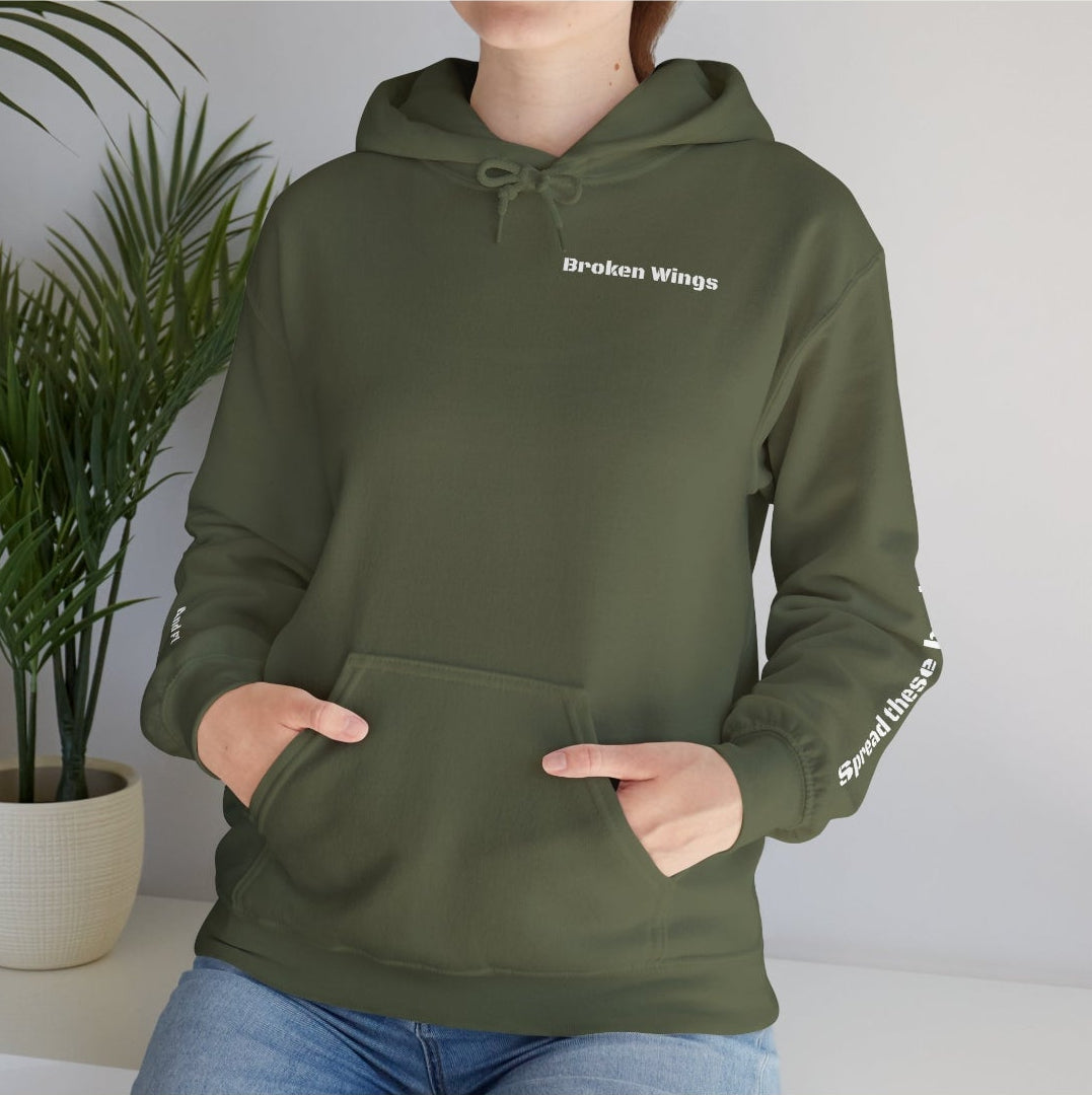 Broken Wings Graphic Hoodie – Hope & Healing Comfort - Ava.Seville