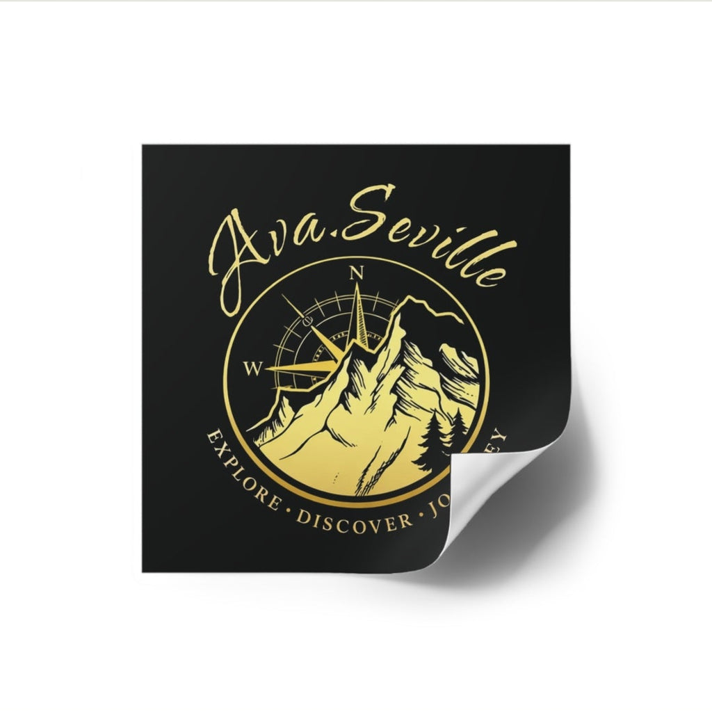 waterproof indoor/outdoor vinyl 3"x3" Ava.Seville sticker
