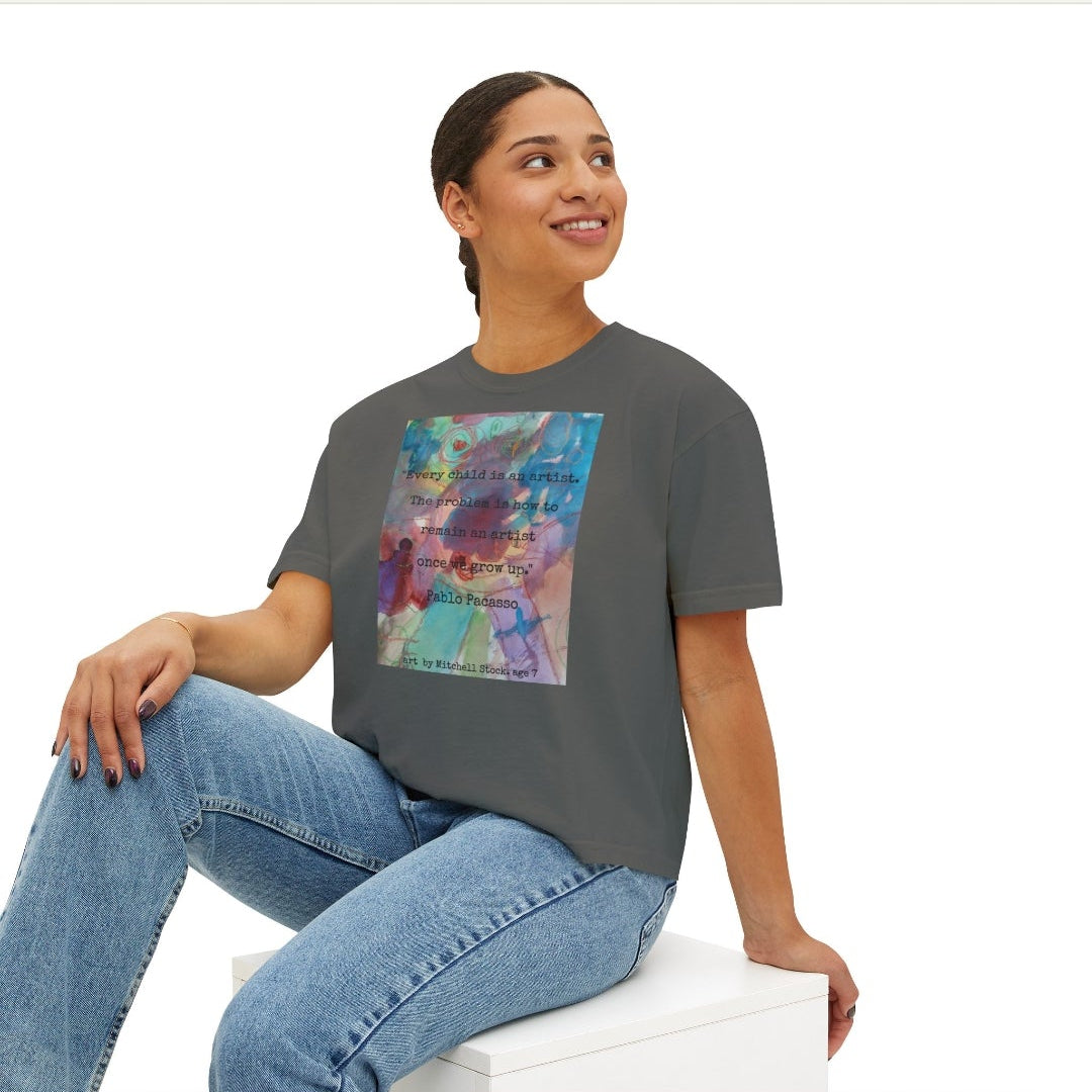 Women's Graphic Boxy Tee | Ava Seville Style