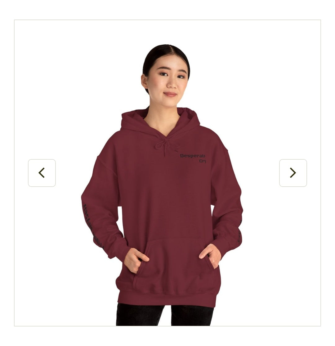 Desperate Cry Hoodie for Spiritual Battles
