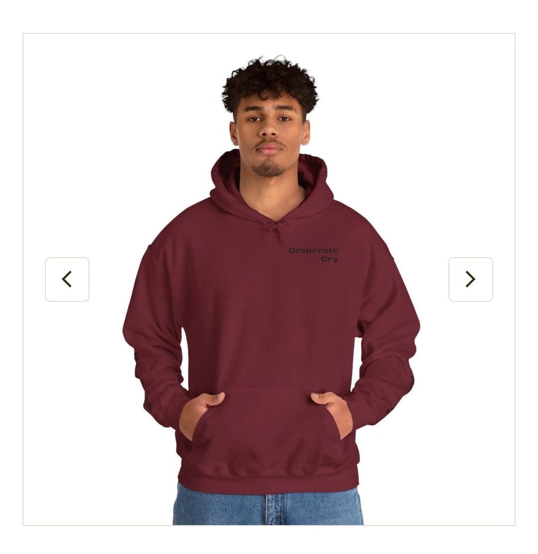 Desperate Cry Hoodie for Spiritual Battles