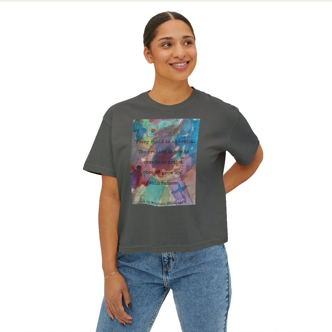 Women's Graphic Boxy Tee | Ava Seville Style
