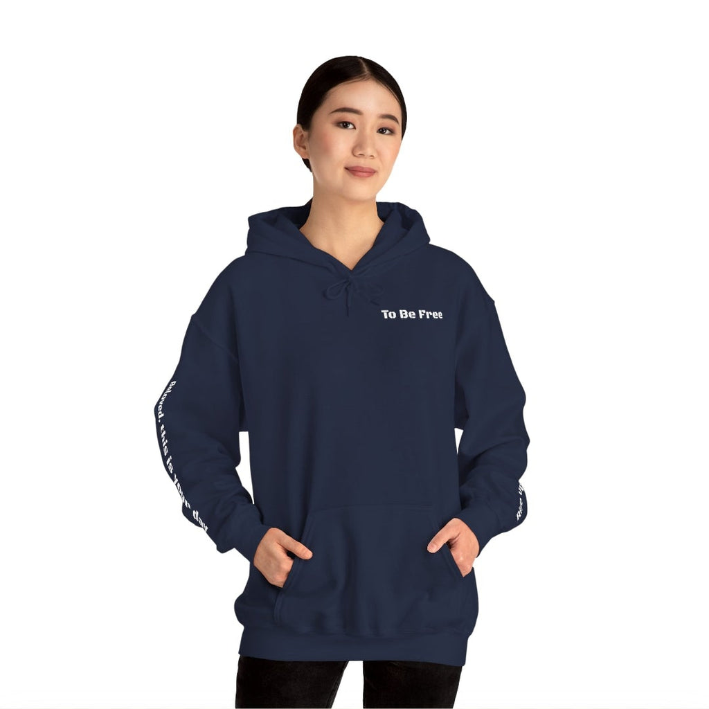 bold graphic hoodie design front view