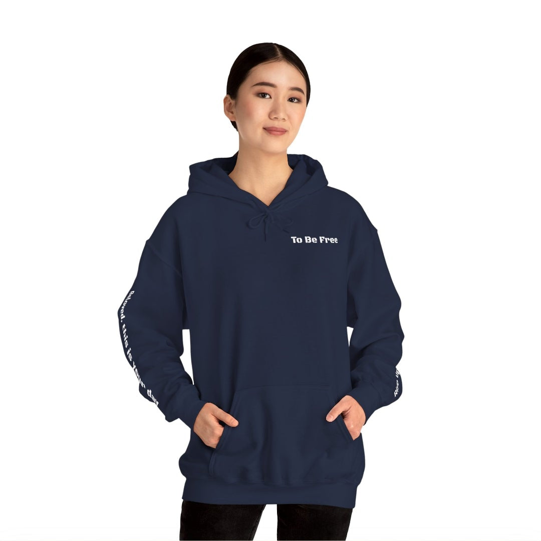 bold graphic hoodie design front view