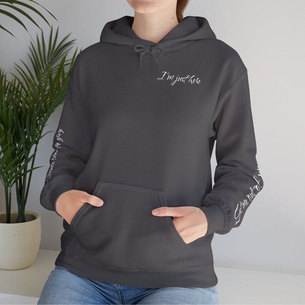 I’m Just Here Inner Struggle Graphic Hoodiech