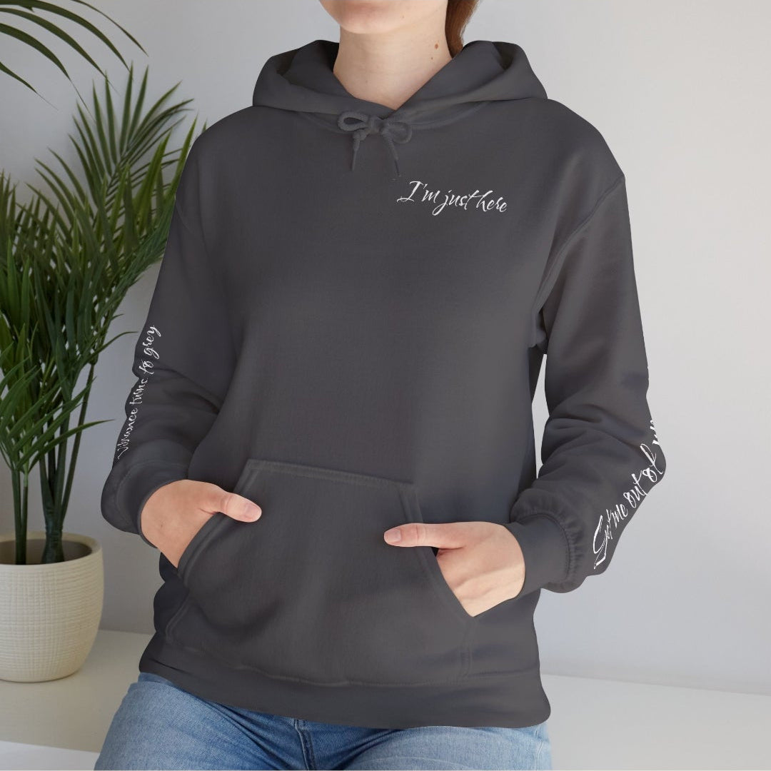 I’m Just Here Inner Struggle Graphic Hoodiech
