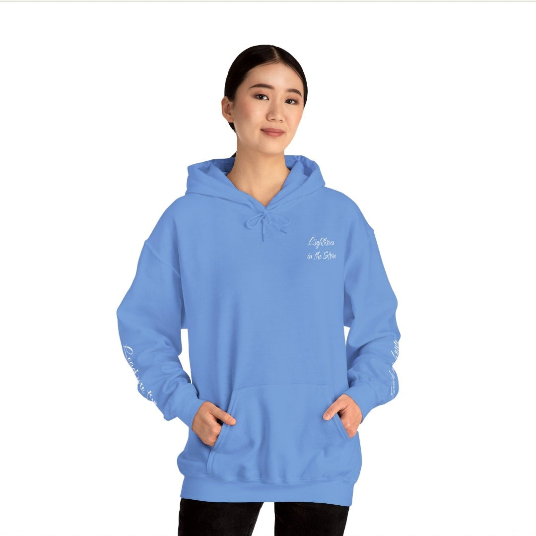 graphic hoodie for men and women front view