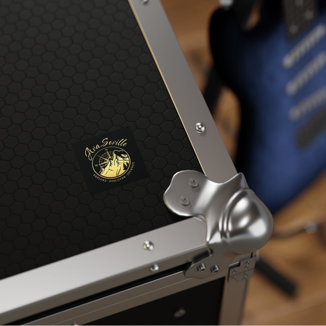 waterproof indoor/outdoor vinyl 3"x3" Ava.Seville sticker