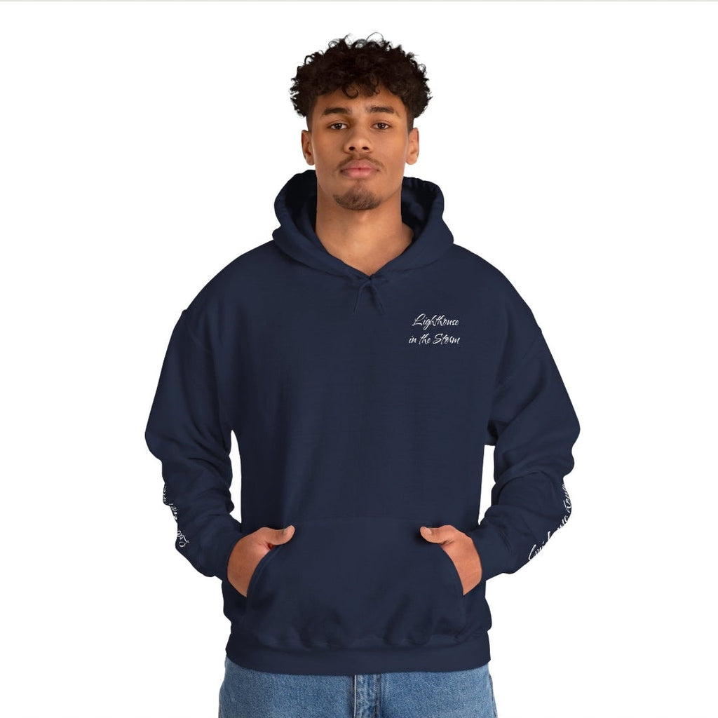 Lighthouse in the Storm Graphic Hoodie – Comfort & Hope