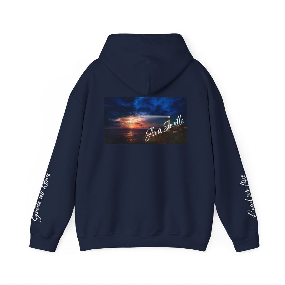Lighthouse in the Storm Graphic Hoodie – Comfort & Hope